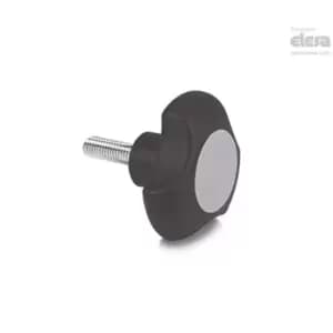 ELESA Lobe knob-VTT.32-C-p-M6x16-C3 Grey