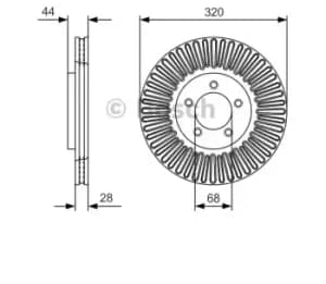 Bosch Brake disc 0 986 479 D19 Brake rotor,Brake discs RENAULT,NISSAN,Koleos II (HC_),X-TRAIL (T32)