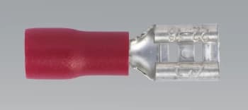 Sealey RT20 Push-On Terminal 4.8mm Female Red Pack of 100