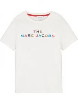 The Marc Jacobs Boys Short Sleeve Multi Logo T-Shirt - White