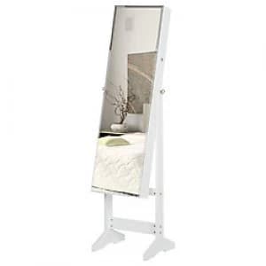 HOMCOM Jewel Cabinet White 1360 mm x 160 mm x 430 mm