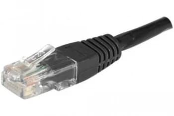 Patch Cord RJ45 U/UTP CAT.6 Black - 7 M Full Copper