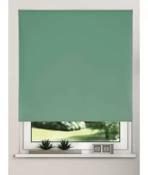 Thermal Blackout Roller Blinds 175cm Drop x Width 160cm Basil