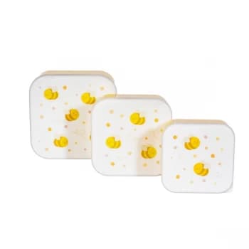 Sass & Belle Bee Happy Lunch Boxes - Set of 3