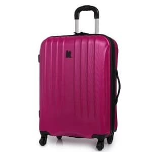 IT Luggage IT 4 Wheel Ultra-Strong Hard Shell Medium Raspberry Suitcase