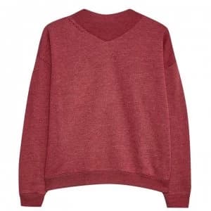 Jack Wills Burnell Rib Neck Sweatshirt - Damson