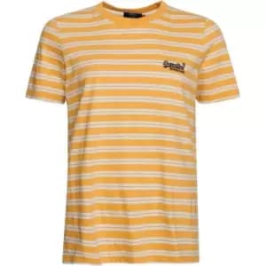 Superdry OL Stripe T Shirt - Orange