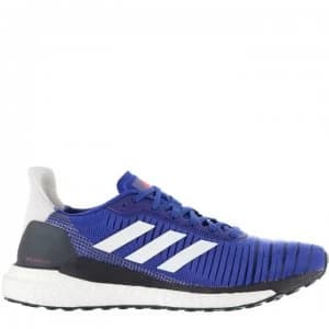 adidas Solar Glide Mens Boost Running Shoes - Royal/Grey/Red