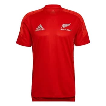 adidas All Blacks Rugby Performance Tee Mens - Active Red