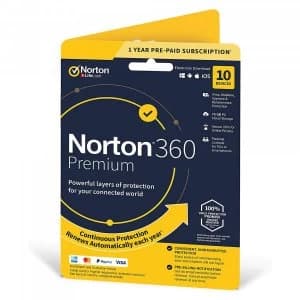 360 Standard 75GB 10 Devices 1 Year Subscription