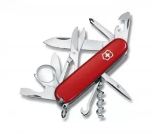 Explorer pocket knife (red, 91 mm)