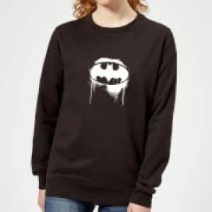 Justice League Graffiti Batman Womens Sweatshirt Black