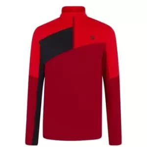 Ziener Joos Hooded Zip Fleece - Red