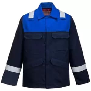 Portwest FR55NRRL - sz L Bizflame Plus Jacket - Navy/Royal