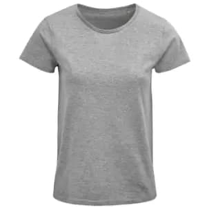 SOLS Womens/Ladies Crusader Marl Organic T-Shirt (3XL) (Grey)