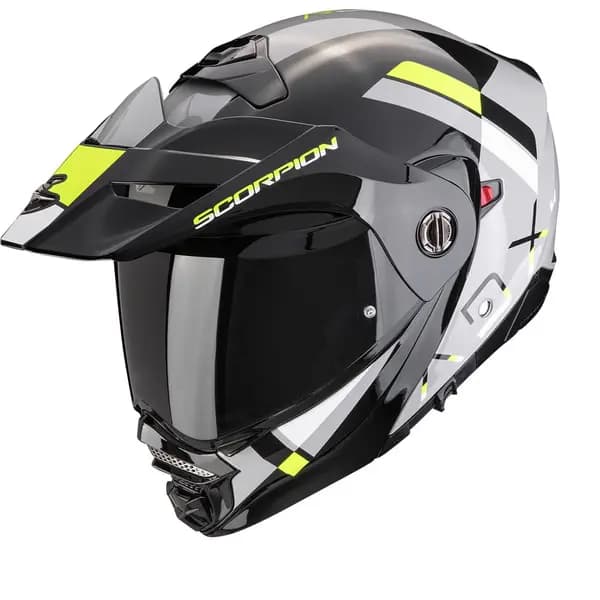 Scorpion ADX-2 Galane Grey-Black-Neon Yellow Adventure Helmets Size XL