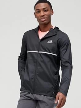 adidas Response Running Jacket - Black/Reflective Silver, Black/Reflective Silver Size M Men