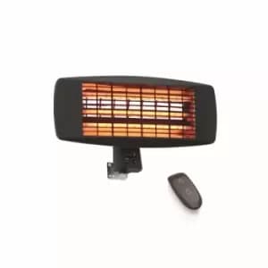 Devola Core 2kW Wall Mounted Garden Patio Heater (Black) - DVSPH20WMB