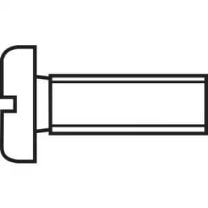 TOOLCRAFT 814644 Allen screws M2 16mm Slot DIN 84 Steel zinc plated 100 pc(s)