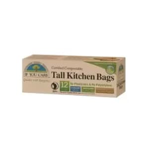 If You Care FSC Certified 13 Gallon Compostable Tall Kitchen Bags, 6.75X6.75X22.5cm