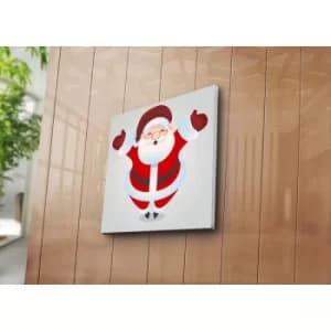 4545YYC-005 Multicolor Decorative Canvas Painting Happy Santa