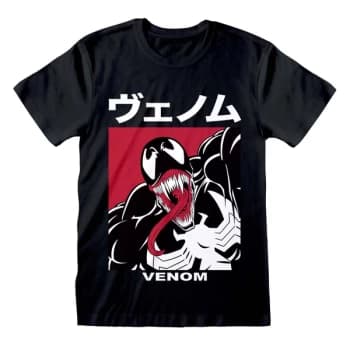 Marvel Comics Spider - Venom Japanese Unisex Large T-Shirt - Black