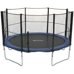Charles Bentley Kids Junior Outdoor Activity 10ft Trampoline With Safety Net Enclosure