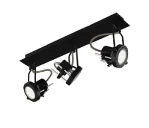 SPOT LED 3 Light Spotlight Bars Black 400lm 4000K 45x16cm