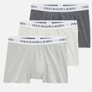 Polo Ralph Lauren Mens 3 Pack Trunk Boxer Shorts - Andover Heather/Light Sport Heather/Charcoal Heather - L