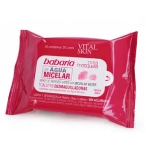 Babaria Vital Skin Make-Up Remover Wipes With Micellar Water Pack 20units