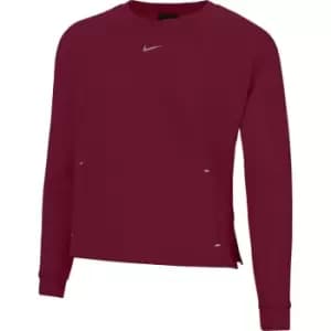Nike Luxury Fleece Crew Sweatshirt Ladies - Red