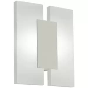 Metrass LED 2 Lamp Flush Wall Light Satin Nickel - Eglo