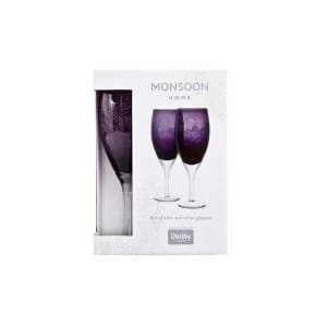 Denby Monsoon Cosmic Red Wine Glass Pack Of 2