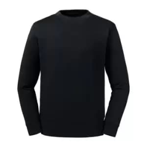 Russell Unisex Adults Pure Organic Reversible Sweatshirt (XL) (Black)