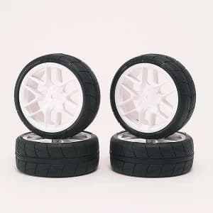 Sweep Hankook Tread 34Deg 24Mm Glued Tc Tyres 12Spoke Asphalt