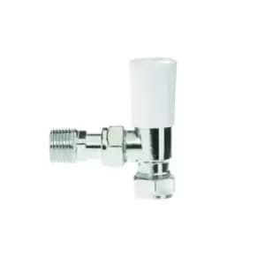 Drayton 15mm Angled Chrome Lockshield Valve 07 05 900