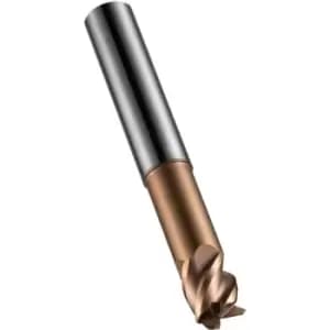 S521 10.00X2.00MM Carbide 4 Flute Extra Short Corner Radius End Mill - TiSiN Coated