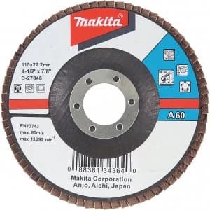 Makita Zirconium Abrasive Flap Disc 115mm 60g