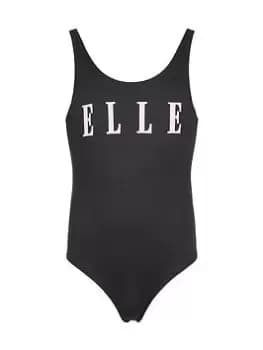Elle Girls Swimsuit - Black, Size Age: 5-6 Years, Women