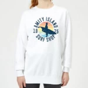 Jaws Amity Surf Shop Womens Sweatshirt - White - L
