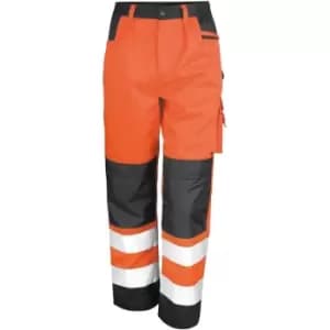 Result Safeguard Adults Unisex Hi Viz Cargo Trousers (3XL) (Hi Vis Orange) - Hi Vis Orange