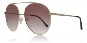 Tom Ford Simone Sunglasses Shiny Rose Gold 28Z 58mm