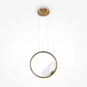 Maytoni Lunare Modern Integrated LED Pendant Ceiling Light Brass 3000K