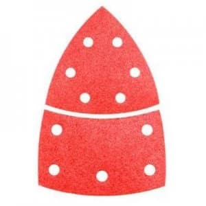 Bosch Accessories 2608607408 Multi-purpose sandpaper Hook-and-loop-backed, Punched Grit size 80 (L x W) 102mm x 62.93mm 10 pcs