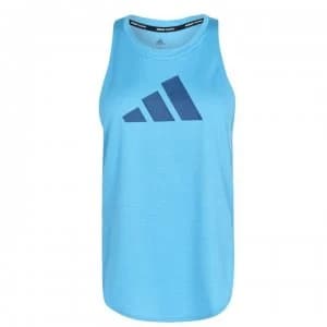 adidas Bar Logo Tan Vest Ladies - Hazy Blue