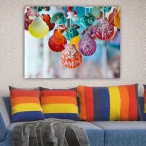 184783814_70100 Multicolor Decorative Canvas Painting