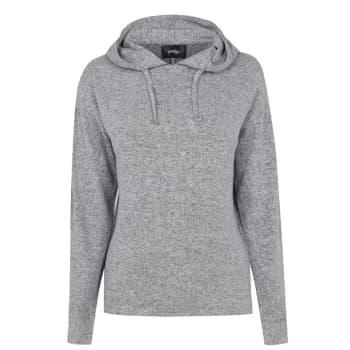 Golddigga Soft Fleece Hoodie Ladies - Grey Marl