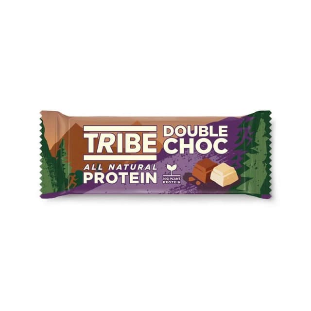 32 x Tribe Double Choc All Natural Protein Bar 50g FULL CASE BBE 31/12/20 CHEAP