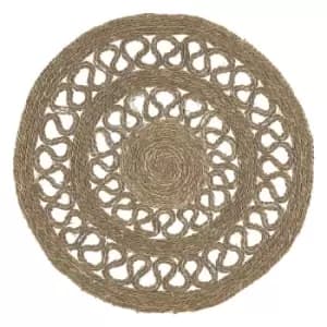 Seagrass Circle Rug Natural 122Cm