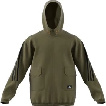 adidas Woven Full Zip Hoodie Mens - Focus Olive